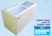 Sancon Freezer Glass Top W/Basket Door-Each