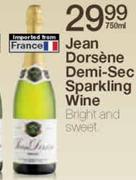Jean Dorsene Demi-Sec Sparkling Wine-750ml