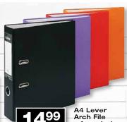 A4 Lever Arch File Assorted Colours