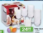 Tulip Hi-Ball Glasses, Assorted-4 pack per pack