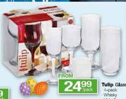 Tulip Red/White Wine Glasses, Assorted-4 pack per pack