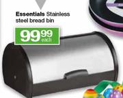 Essentials Stainless Steel Bread Bin