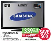 Samsung HD Ready Plasma TV-43"(109cm)