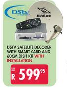 DStv Satellite Decoder With Smart Card And 60cm Dish Kit 