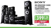 Sony MG-DDW5500 3 Box 6.2 Channel Component Hi-Fi