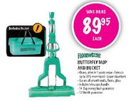 Floowizpro Butterfly Mop and Bucket