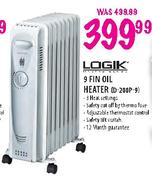 Logik 9 Fin Oil Heater (D-200P-9)
