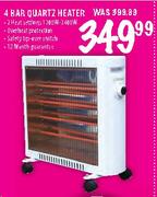 Logik 4 Bar Quartz Heater-1200W/2400W