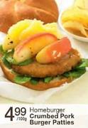  Homeburger Crumbed Pork Burger Patties-100gm