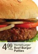  Homeburger Beef Burger Patties-100gm