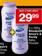 Elizabeth Anne's & Purity Baby Powder