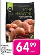 M Brand Large Mozambique Pink Prawns-700g Each 