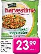 McCain Harvestime Mixed Vegetables(No Vat)1.5Kg-Each