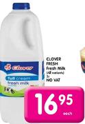 Clover FRESH Fresh Milk{All Variants}(No Vat)-2L-Each