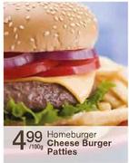 Homeburger Cheese Burger Patties-100g