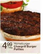 Homeburger Chargrill Burger Patties-100g