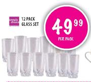 Simple Choice Glass Set- 12 Pack