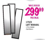 Loft Mirrors- 3 Pack(975 x 265mm)