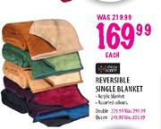 Reversible Single Blanket- Each
