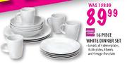 White Dinner Set- 16 Piece
