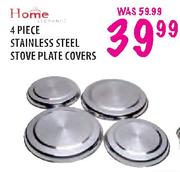Home Stainless Steel Stove Plate Covers- 4 Piece