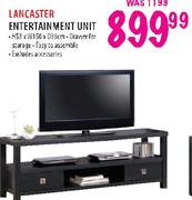 Lancaster Entertainment Unit- H53 x W150 x D39cm