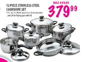 Stainless Steel Cookware Set- 12 Piece