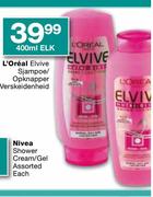 L'Oreal Elvive Sjampoe/Opknapper Verskeidenheid-400ml