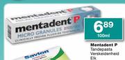 Mentadent P Tandepasta Verskeidenheid Elk-100ml