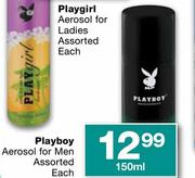 Playboy Aerosol For Men Assorted-150ml Each