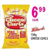 Willards Cheese Curls-150g each