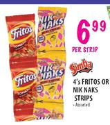 Simba Fritos or Nik Naks Strips Assorted-4's per strip