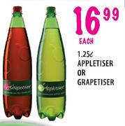 Appletiser or Grapetiser-1.25 Ltr each