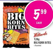 Willards Big Korn Bites-120g each