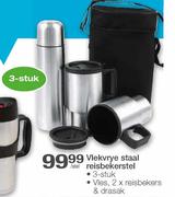Viekvrye Staal Reisbekrstel-3 Stuk