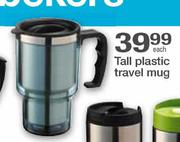 Tall Plastic Travel Mug-Each