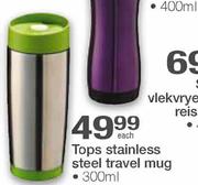 Tops Stainless Steel Travel Mug-300ml Each