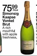 Simonsig Kaapse Vonkel Brut-750ml