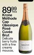 Krone Methode Cap Classique Rose Cuvee Brut-750ml