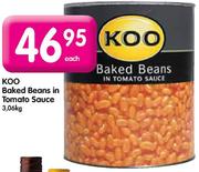 Koo Baked Beans In Tomato Sauce-3.06kg Each