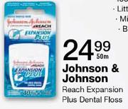 Johnson & Johnson Reach Expansion Plus Dental Floss-50m