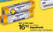 Aquafresh Extreme Clean Toothpaste-2*100ml