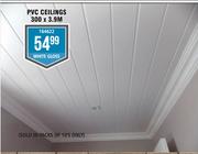 PVC Ceilings White Color-300 x 3.9m