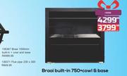 Braai 1000mm Built In + Cowl & Base