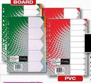 Croxley A4 File Dividers 10-Part Board-each