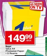 Sappi 1Plus A4 Photostat Paper-5 Reams per box