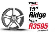 TSW 15" Ridge Wheel-Per Set Of 4