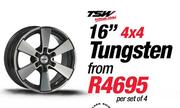 TSW 16" 4x4 Tungsten Wheel-Per Set Of 4