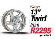 Turn1 13" Twirl Wheel-per Set Of 4