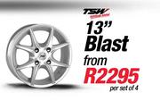 TSW 13" Blast Wheel-Per Set Of 4